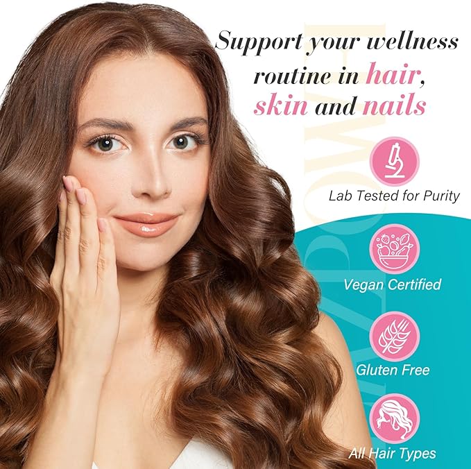 Biotin Gummies -Hair Skin and Nails Vitamins for Men & Women, Vegan Vitamin B7, Supports Hair Growth and Stronger Nails,90 Day Supply-Strawberry-3 Pack