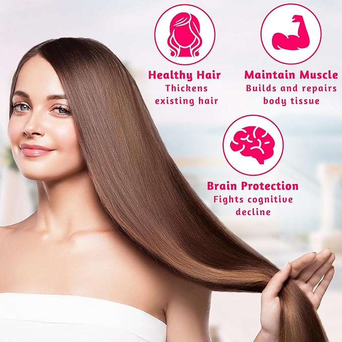 VWS Biotin 10,000 mcg Dietary Supplement w/Zinc & Selenium to Promote Thicker Hair Growth, Stronger Nails & Healthy Skin for Women and Men, 120 Vegan Capsules