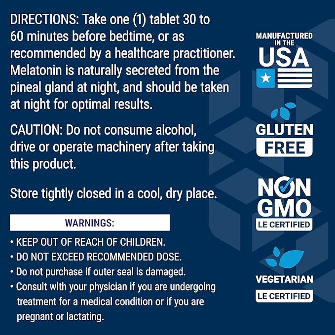 Life Extension Melatonin 6 Hour Timed Release, 300 mcg, Extended-Release Formula for Gentle Sleep Support, Healthy circadian Rhythms, Cellular Defense, Gluten-Free, Non-GMO, Vegetarian, 100 Tablets