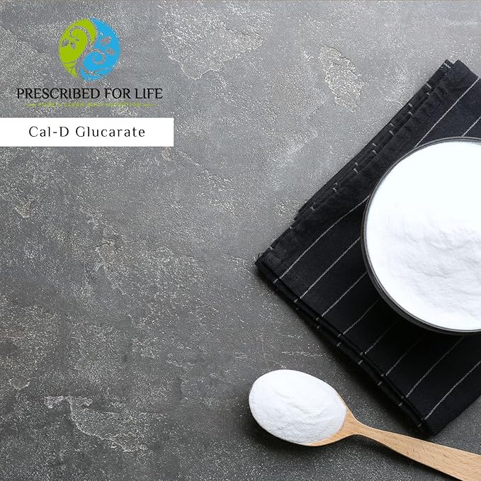 Prescribed for Life Calcium D Glucarate Powder, Pure CDG Fine Powder, USP Grade, Vegan, Gluten Free, Non GMO (12oz / 340g)
