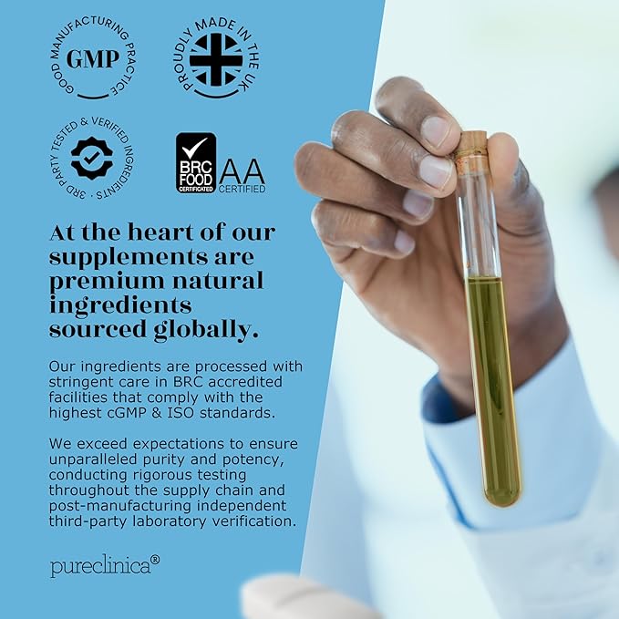 pureclinica Fermented CoQ10 300mg x 90 Tablets. Non GMO, USP Grade. with Added Vitamin C and Black Pepper Extract for Absorption.