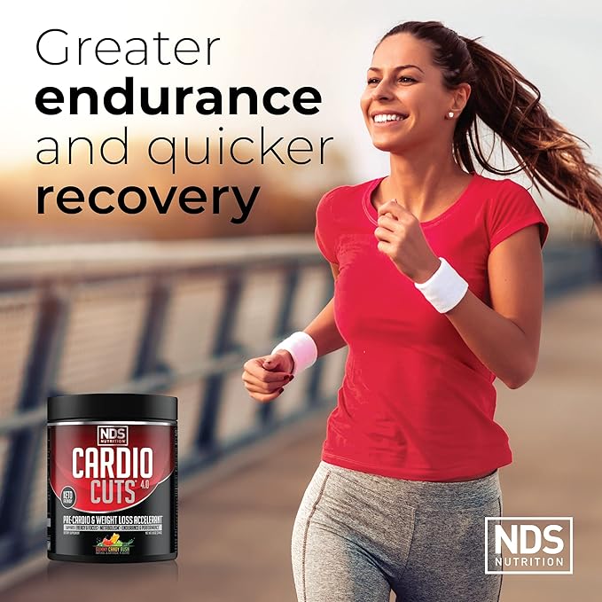NDS Nutrition 4.0 Pre Workout Supplement - Advanced Weight Loss and Pre Cardio Formula with L-Carnitine, CLA, MCTs, L-Glutamine, and Safflower Oil - Gummy Rush (40 Servings)