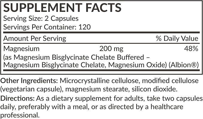 Futurebiotics Magnesium Glycinate 200 MG per Serving Chelated for High Absorption, Gentle On Stomach, Non-GMO, 240 Vegetarian Capsules
