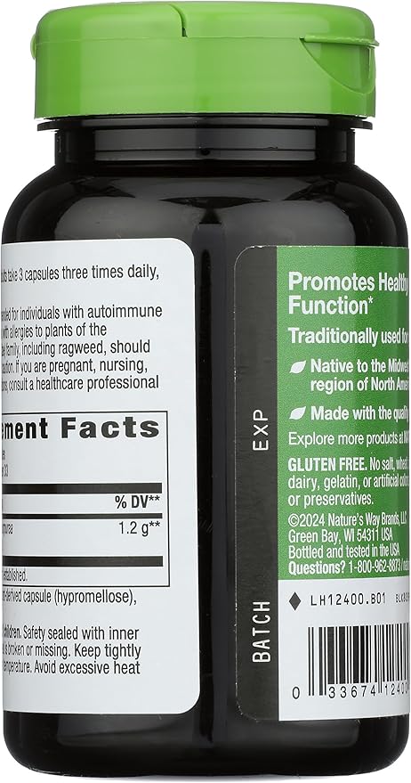 Nature's Way Echinacea Purpurea Herb, 1,200 Mg Per Serving, 100 Count