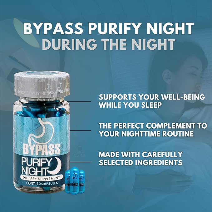 Bypass Duo Select & PURIFY - Quemá grasa de día y de Noche (Select 30caps) - (purify 60caps), Blue and Gold