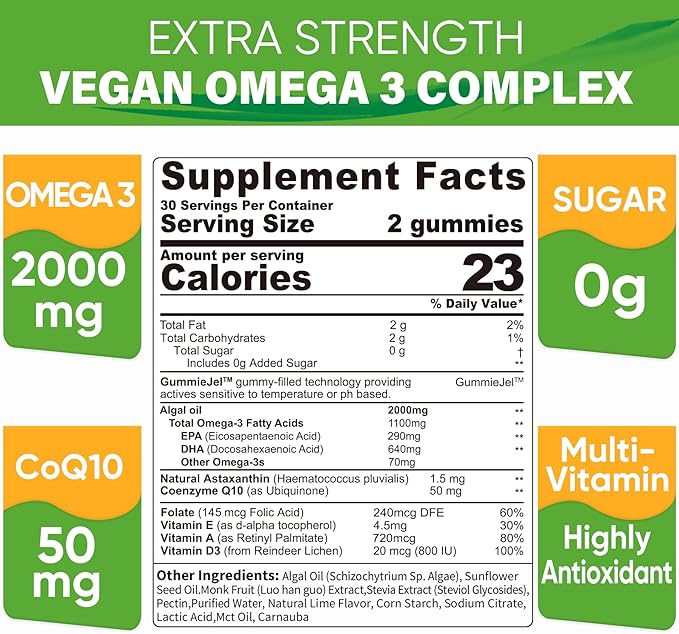 Vegan Omega 3 Gummies & 5HTP Gummies