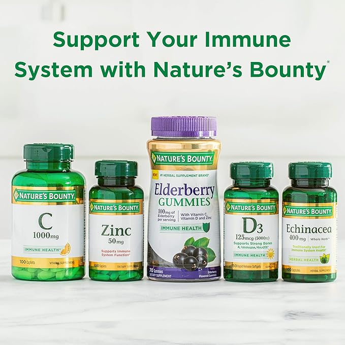 Nature's BountyVitamin D3 1000 100 mg, 120 Softgels (Pack of 3)