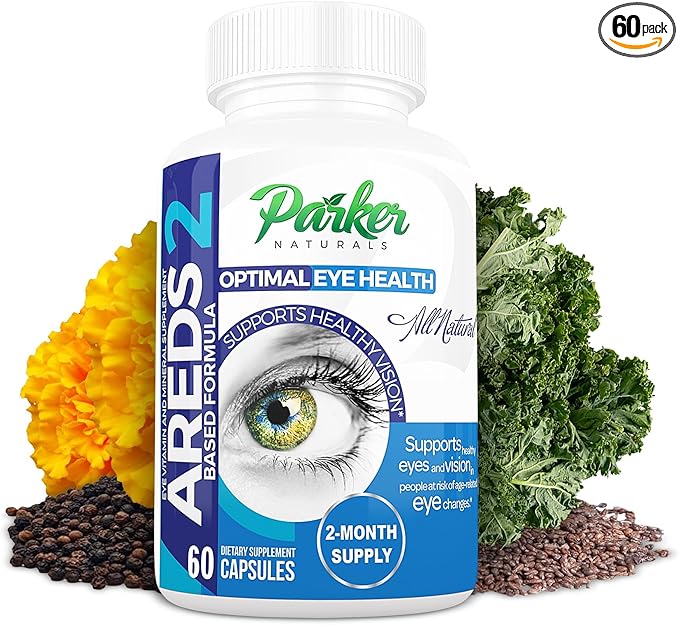 Optimal Eye Health Vitamin & Mineral Supplement, Eye Supplements & Vitamins for Vision with Vitamin C & E, Lutein & Zeaxanthin Supplements, 60 Caps