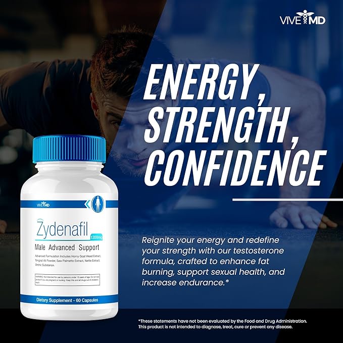 Zydenafil Pills for Men Advanced Formula - Zydenafil Male Pills - Zydenafil 1200mg for Maximum Strength with Tongkat Ali, Saw Palmetto, Horny Goat Weed Reviews (60 Capsules)
