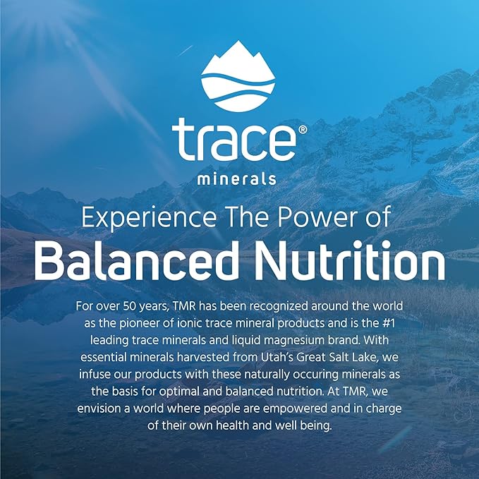 Trace Minerals Low-Sodium ConcenTrace Capsules - Supplement to Support Bone Health & Body Energy - Healthy Hydration & Electrolyte Support Supplement - 270 Capsules (90 Servings