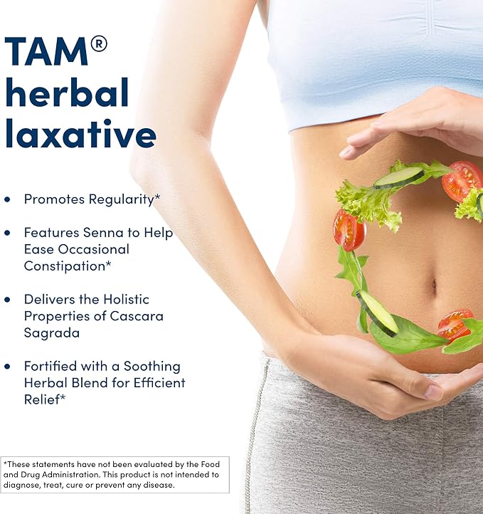 American Health Dietary Fiber Supplements, Tam Herbal Laxative, 250 Count