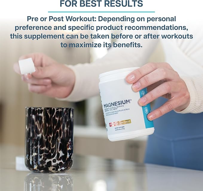 Revive MD Magnesium Powder Supplement - Magnesium Carbonate & Taurate Powder Drink Supports Healthy Bones, Muscles, & Nerves - Vegan-Friendly, Gluten-Free & Soy-Free - 30 Servings, Orange