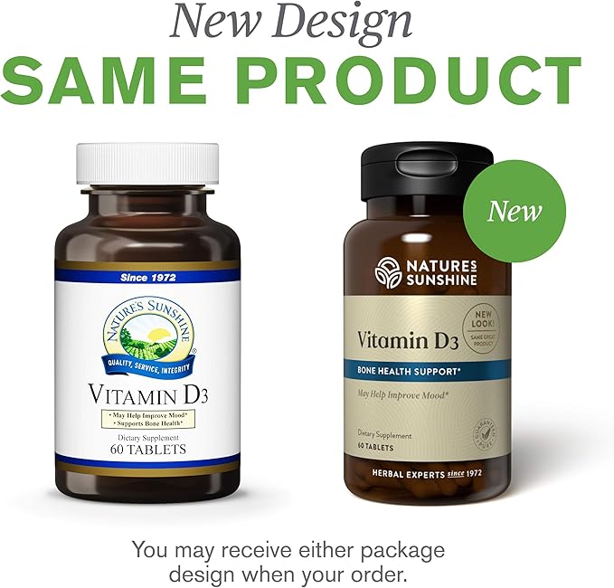 Nature's Sunshine Vitamin D-3 60 Tablets