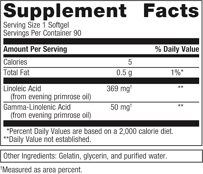 Metagenics OmegaGenics Evening Primrose Oil - High Potency - Supports Prostaglandin Metabolism & Cellular Health* - Gamma-Linolenic Acid (GLA) Supplement - Non-GMO & Gluten-Free - 90 Softgels