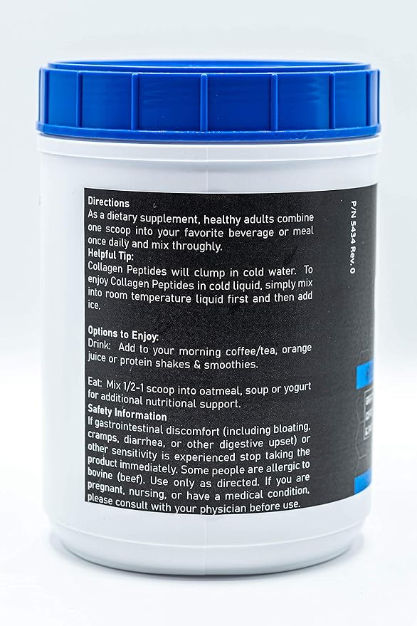 Collagen Peptides | Hydrolyzed Type 1 and 3 | 11 g Serving | 60 Servings | Pasture Raised