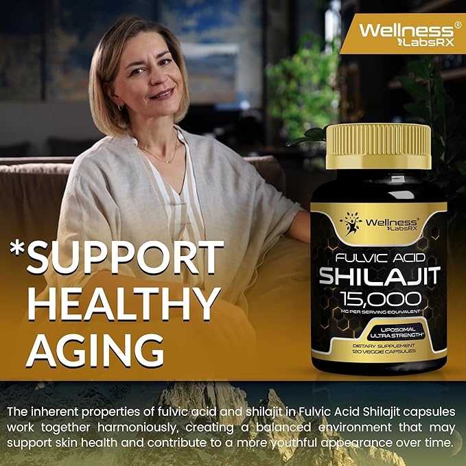 Himalayan Shilajit Capsules for Men 120 Count - 1500mg - Shilajit for Men, Pure Shilajeet for Women with Naturally Occuring Fulvic Acid - Shilajet Supplement for Enhanced Energy and Immune Support