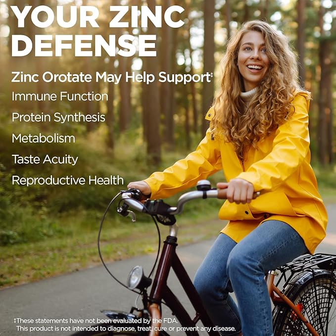KAL Zinc Orotate 30mg, Sustained Release, Chelated Zinc Tablets, Immune Support Supplement, Protein Synthesis, Metabolism, Energy Support, Vegan, Gluten Free, 60-Day Guarantee, 90 Servings, 90 Tablets