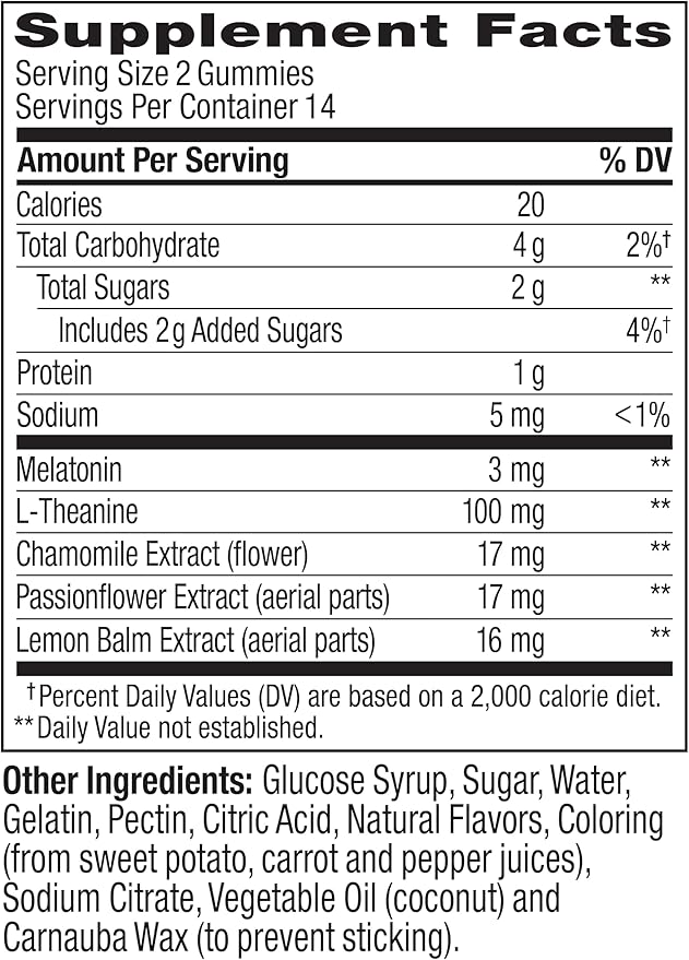 OLLY Sleep Gummy, Limited Edition, Melatonin, L-Theanine, Botanicals, Spiced Apple Cider - 28ct