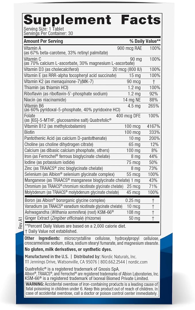 Nordic Naturals Multivitamins Family Bundle - Women's Multivitamin One Daily, Men's Multivitamin One Daily and Zero Sugar Kids Multivitamin Gummies