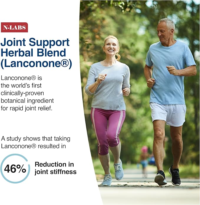 N-Labs Joint Support & Sleep Aid Combo – ExaFlex with Boswellia Extract and Bromelain for Joint Support + Restria with Lanconone Herbal Blend and Sleep Formula for Nighttime Relaxation
