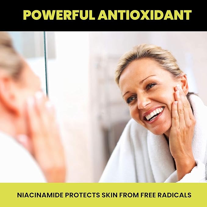Niacinamide Non-Flushing Vitamin B3 Supplement | Vegetarian and Gluten-Free Vitamin Niacinamide Tablets with Vegetable Cellulose Casings | Promotes Healthy Skin | 120 Capsules | 500mg