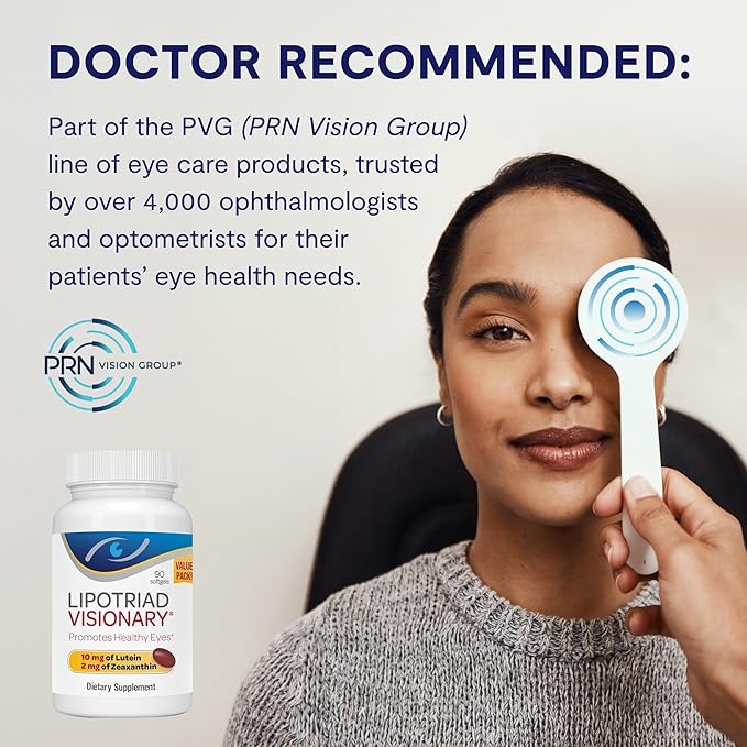 Visionary Eye Vitamin and Mineral Supplement with AREDS2® Ingredients in Our own Custom Formula, 90 Count