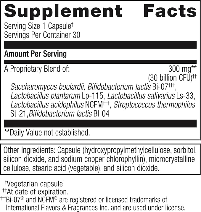 Metagenics UltraFlora Spectrum - Digestive & Immune Health Supplement* - Daily Probiotic - Non-GMO & Gluten-Free - 30 Capsules