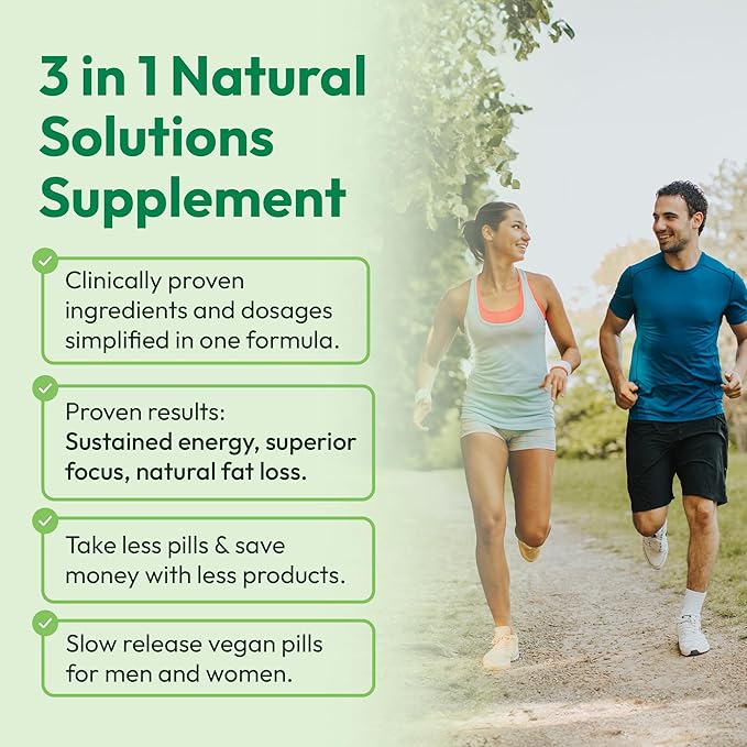 Daily Boost 3-in-1 Weight Loss, Energy, & Focus Support | 7-Keto DHEA (200mg) Thermogenic with Natural Caffeine, CoQ10, B12, Ginkgo Biloba, Ginseng, L-Theanine, Folate | 30 Servings