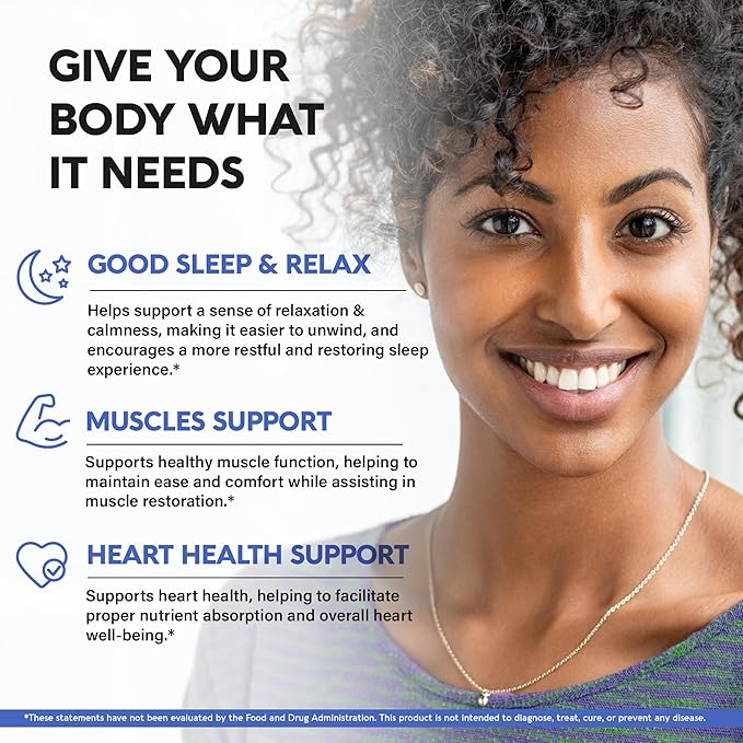 Magnesium Glycinate 500 mg - Chelated Supplement - 98% High Absorption - Support for Sleep, Muscle & Heart Health - Made in USA, Lab Tested & Non-GMO - 240 Capsules