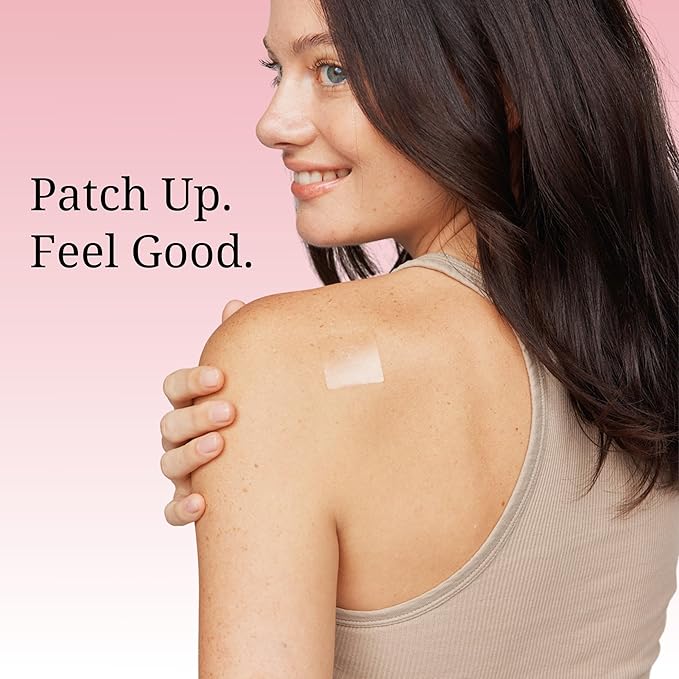 PreMenstrual Patch for Women - 30 Topical PMS Period Cycle Menstrual Patches, Vitex Chasteberry, Magnesium, Evening Primrose Oil, Dong Quai Extract, Curcumin, Vitamin B6 & E