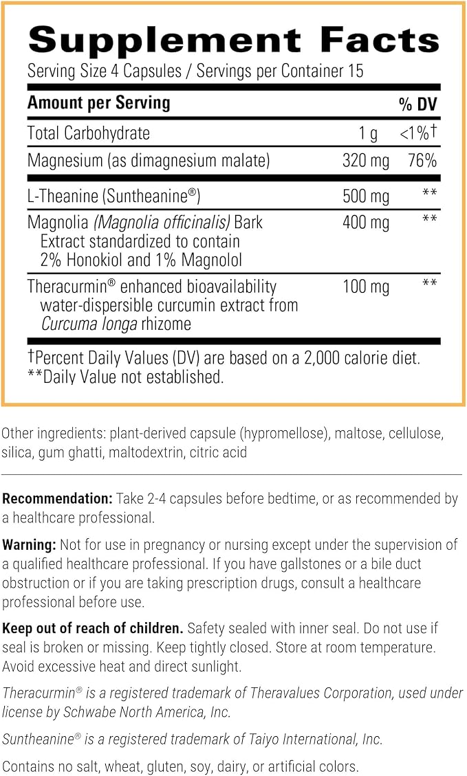 Integrative Therapeutics Pro-Som - Melatonin-Free Sleep Support* with L-Theanine, Magnesium, Magnolia Bark & Curcumin Extract - Helps Reduce Waking After Sleep Onset* - 60 Capsules