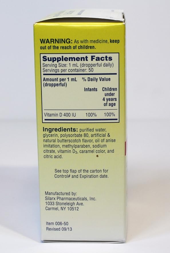 Infants Aqueous Vitamin D Oral Drops 400IU/ml 2-Pak (2 x 50ml)