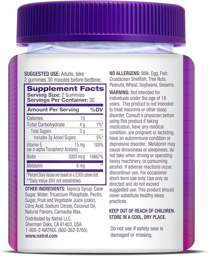 Natrol MelatoninMax Sleep Aid Gummy, 10mg per Gummy, Maximum Strength for Better Sleep, 10mg, 50 Blueberry Flavored Gummies (Pack of 12)