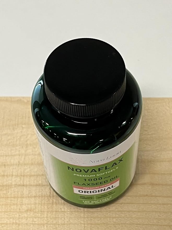 Natural Organic Flaxseed Oil 1,000 mg, Essential Omega 3 6 9 Natural ALA Healthy Hair Skin and Nails Gluten Free, Non-GMO, Hexane Free 100 Liquid Softgels