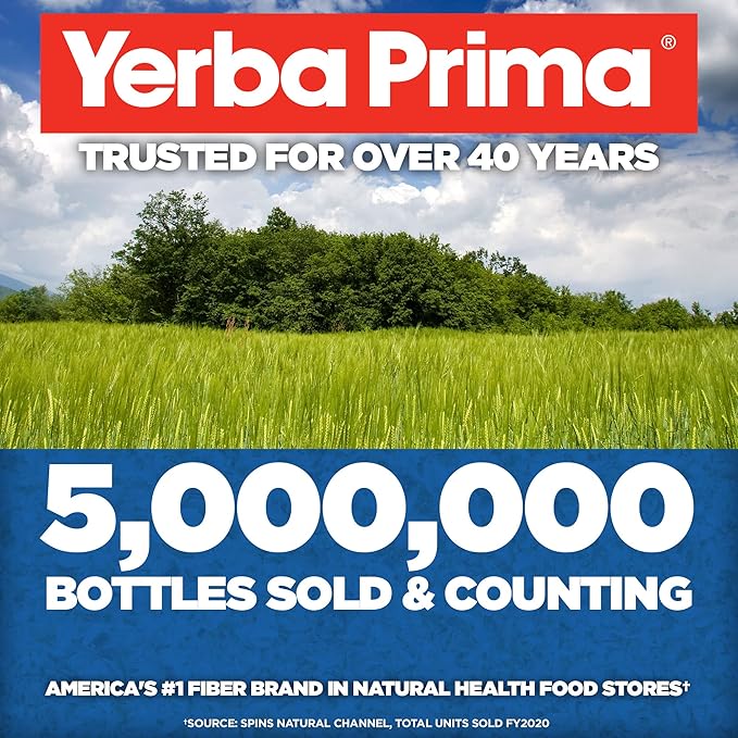 Yerba Prima Psyllium Husk, 12 Ounce (Pack of 2) - Colon Cleanser Fiber Supplement - Natural Support for Gut Health - Non GMO, Gluten Free, Vegan