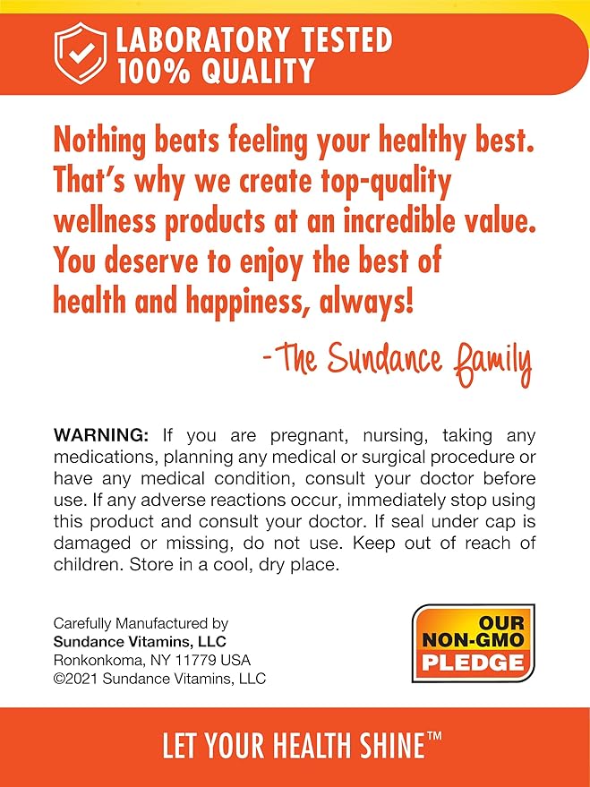Sundance Evening Primrose Oil 1000mg for Women | Cold Pressed Formula | Non-GMO & Gluten Free Supplement