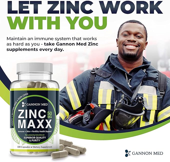 Zinc Supplements - Immunity + Skin + Reproductive Health Minerals - Zinc Chelate Immune Booster for Kids & Adults (2 Pack, Zinc MAXX)