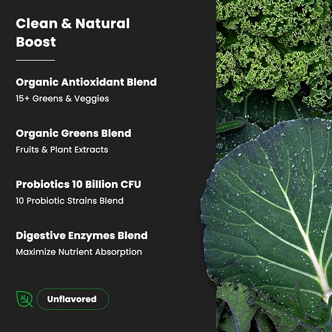 NutraChamps Super Greens Mango & Super Greens Unflavored Bundle - 2 Month Supply