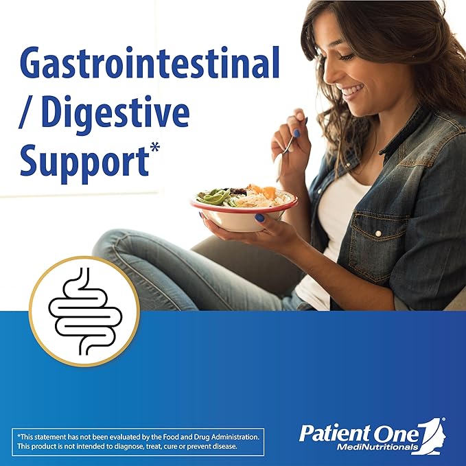 Patient One GastroOne | Powder Supplement to Support GI Lining and Gut and Digestive Health* | with Glutamine, DGL, Ginger, nAG and More | 6.35 oz