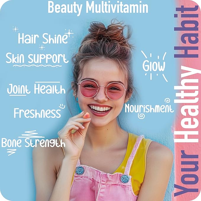 Collagen Peptides Gummies for Women – Biotin, Zinc, Vitamin D3 – 120 Count – Hydrolyzed Collagen Gummy Complex – Hair, Skin & Nails Support – Sugar-Free, Halal, Lactose-Free, Strawberry Cream Flavor