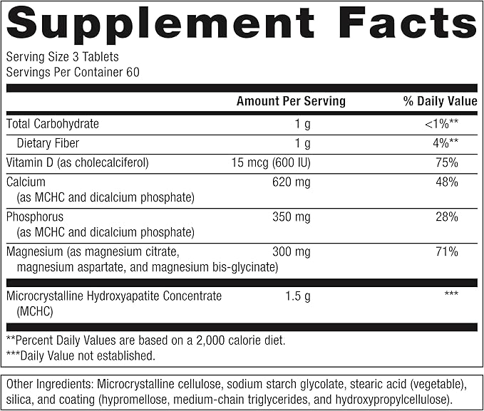 Metagenics Bone Builder with Magnesium - Bone Support Supplement* - Comprehensive Mineral Support* - With Calcium, Vitamin D & Magnesium - Non-GMO - Gluten-Free - 180 Tablets
