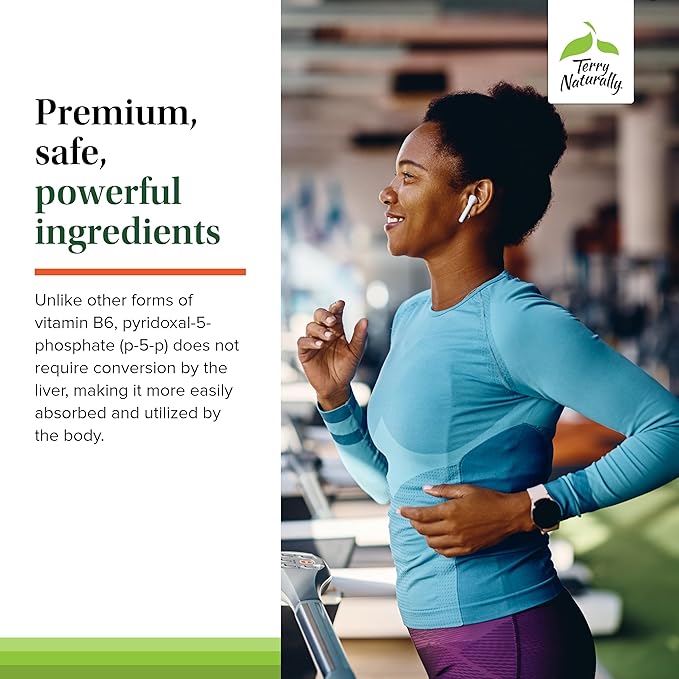 Terry Naturally BioActive Vitamin B - Aid Heart Health with Bioactive B Vitamins - Supplement with Folate & Calcium - B Complex Vitamin to Aid Nervous System Function - 60 Capsules