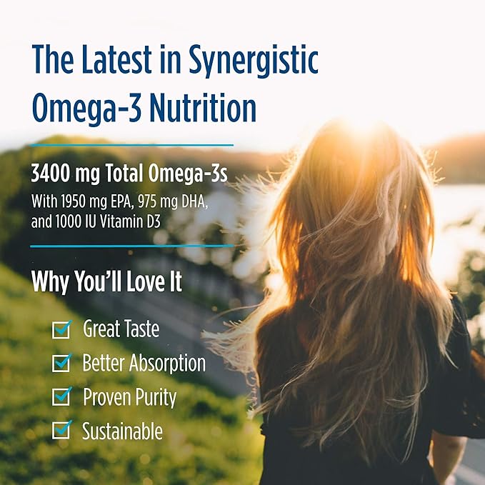 Nordic Naturals ProOmega-D Xtra Liquid, Lemon Flavor - 8 oz - 3400 mg Omega-3 + 1000 IU D3 - High-Potency Fish Oil - EPA & DHA - Brain, Eye, Heart, & Immune Health - Non-GMO - 48 Servings