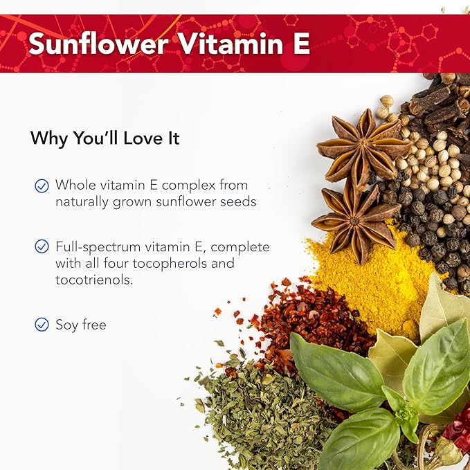 Physician's Strength Power-E Capsules - 60 Caps - Soy Free Vitamin E Complex - Non-GMO - 60 Servings