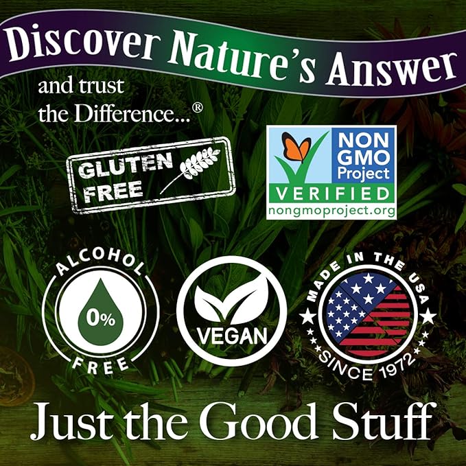 Nature's Answer Enchinacea & Goldenseal | Supports a Healthy Immune System | Super Concentrated Pure Extract | Alcohol-Free, Gluten-Free, Vegan & Kosher Certified 1oz