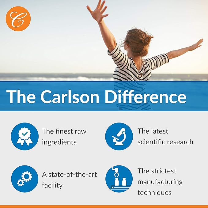 Carlson - Teen's Smart Catch, 700 mg Omega-3s, Cognitive Development, Brain Function & Vision Support, Lemon, 180 Softgels