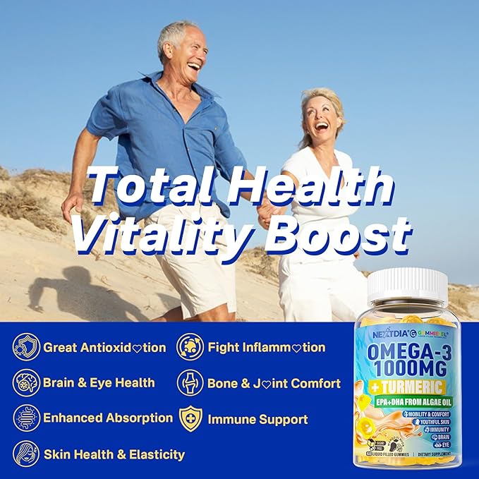Omega-3 Gummies 1000mg Gummies + Myo-Inositol & D-Chiro Inositol Gummies Supplement