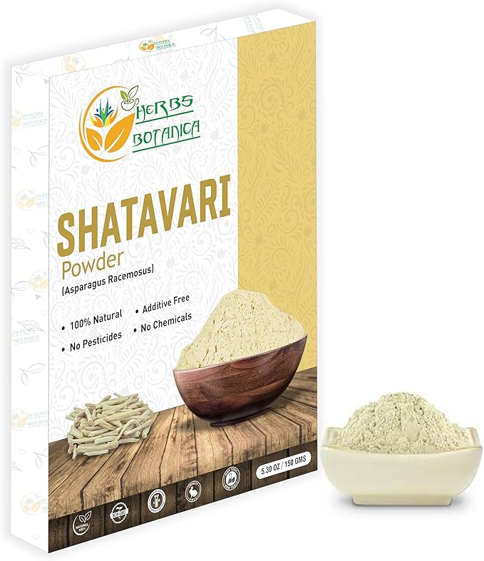 Shatavari Powder Natural Asparagus Racemosus for Lactation Breastfeeding Shatavri Satawar Kalpa Kalp India Improves Lactation | Rejuvenates Stamina | 5.3 oz / 150 GMS