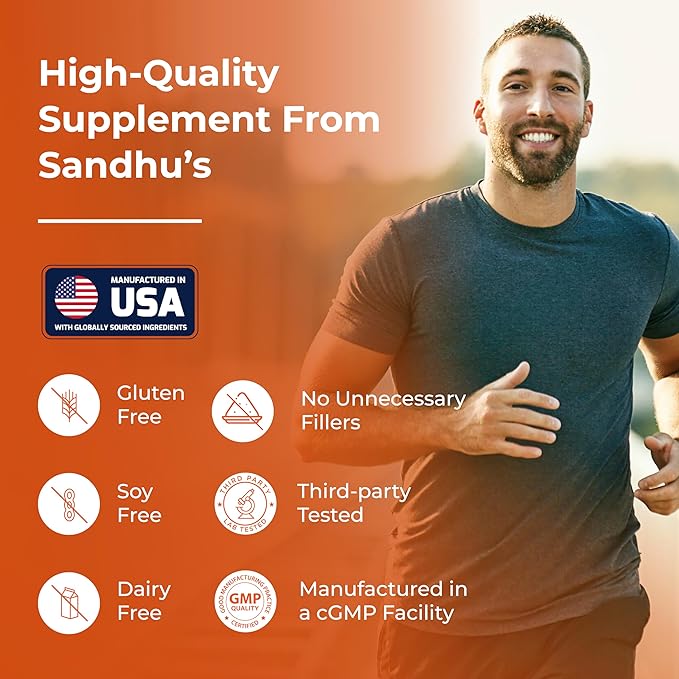 Sandhu's Quercetin 1000mg Per Serving Vegetarian Supplements 120 Capsules (Pack of 2) Bioflavonoids for Immune Support & Respiratory Health, Seasonal Allergy Support | Quercitin for Men and Women