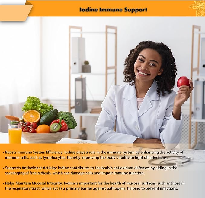 Buried Treasure Iodine Drops from Kelp - 2% Liquid Drops,120 Servings, 2 fl oz, Natural Thyroid & Immune Support, Vegan & Non GMO